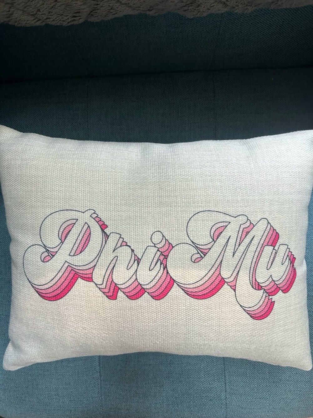 NEW - Phi Mu Pillow